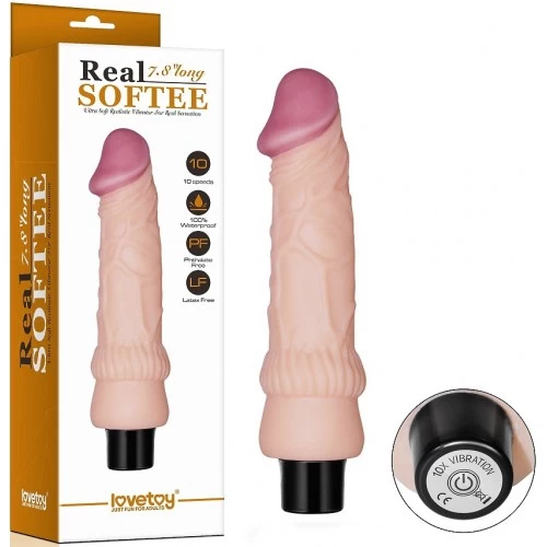 Реалистичный вибратор Real Softee 19 см