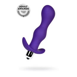 Анальная пробка с вибрацией A-Toys by TOYFA Kamet, размер L, силикон, фиолетовый, 14 см