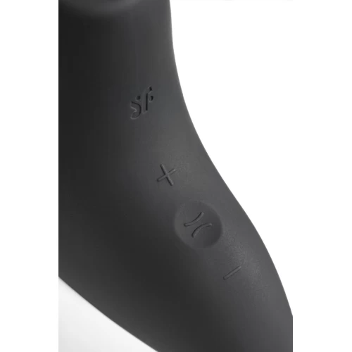 Вакуум-волновой стимулятор клитора Satisfyer Magnetic Deep Pulse, силикон, черный, 11,6 см