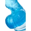 Реалистичный фаллоимитатор A-Toys by TOYFA Indy, TPE, голубой, 15,8 см