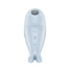 Вакуумный стимулятор клитора с вибрацией Satisfyer Seal You Soon, силикон, голубой, 11 см