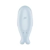 Вакуумный стимулятор клитора с вибрацией Satisfyer Seal You Soon, силикон, голубой, 11 см