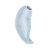 Вакуумный стимулятор клитора с вибрацией Satisfyer Seal You Soon, силикон, голубой, 11 см