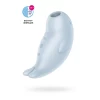 Вакуумный стимулятор клитора с вибрацией Satisfyer Seal You Soon, силикон, голубой, 11 см