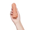 Насадка реалистичная KOKOS NUDE SLEEVE с дополнительной стимуляцией, TPE, телесная, 14 см