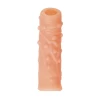 Насадка реалистичная KOKOS NUDE SLEEVE с дополнительной стимуляцией, TPE, телесная, 14 см