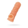 Насадка реалистичная KOKOS NUDE SLEEVE с дополнительной стимуляцией, TPE, телесная, 14 см
