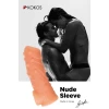 Насадка реалистичная KOKOS NUDE SLEEVE с дополнительной стимуляцией, TPE, телесная, 14 см