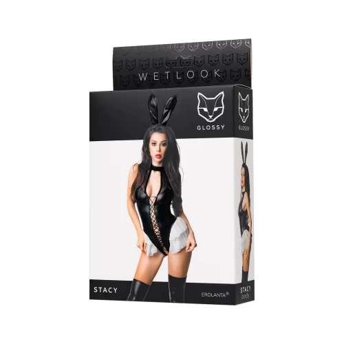 Боди Glossy Stacy из материала Wetlook, L