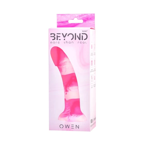 Фаллоимитатор Beyond by Toyfa, Owen, силикон, розовый, 18 см