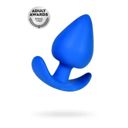 Анальная пробка A-Toys by TOYFA Nosh, силикон, синий, 8,3 см
