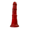 Вибратор Black&Red by TOYFA Monster Rex, силикон, красно-черный, 24,5 см