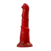 Вибратор Black&Red by TOYFA Monster Rex, силикон, красно-черный, 24,5 см