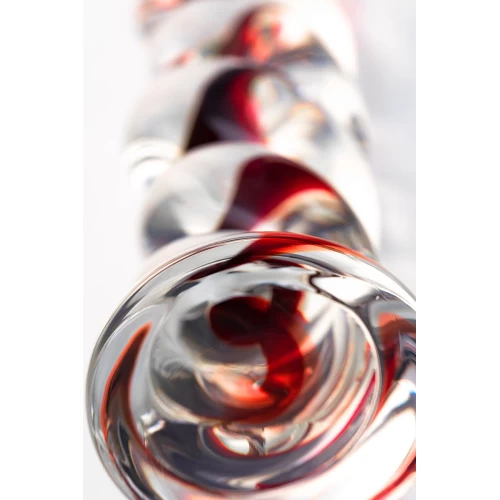 Нереалистичный фаллоимитатор Sexus Glass, стекло, прозрачный, 18 см