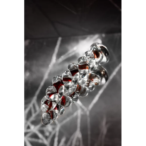Нереалистичный фаллоимитатор Sexus Glass, стекло, прозрачный, 18 см