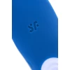 Многофункциональный стимулятор для пар Satisfyer Double Whale, силикон, голубой, 17 см.