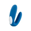Многофункциональный стимулятор для пар Satisfyer Double Whale, силикон, голубой, 17 см.