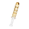 Двусторонний фаллоимитатор Sexus Glass, стекло, прозрачный, 25 см