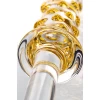 Двусторонний фаллоимитатор Sexus Glass, стекло, прозрачный, 25 см