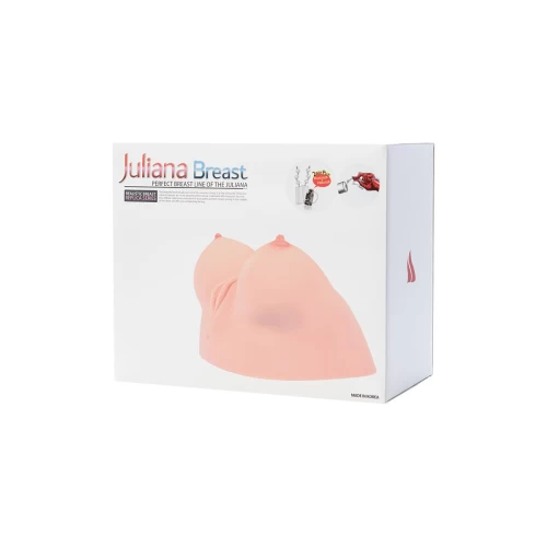 Мастурбатор реалистичный KOKOS Juliana Breast, TPR, телесный, 20 см