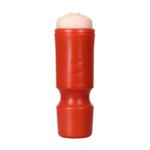 Мастурбатор A-Toys by TOYFA Denna, вагина, TPE, красный, 24 см, 7,6 см