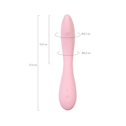 G-Spot вибратор со стимулирующим шариком JOS Mitzi, силикон, розовый, 21 см