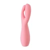 Вибростимулятор Satisfyer Threesome 3, силикон, розовый, 14 см