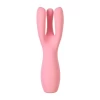 Вибростимулятор Satisfyer Threesome 3, силикон, розовый, 14 см