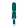 Нереалистичный вибратор Satisfyer Hug me Connect App, силикон, серо-голубой, 20,5 см