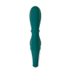 Нереалистичный вибратор Satisfyer Hug me Connect App, силикон, серо-голубой, 20,5 см