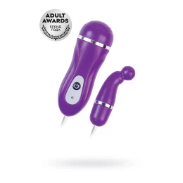 Виброяйцо с пультом управления A-Toys by TOYFA Beany, ABS пластик, фиолетовый, 5,5 см