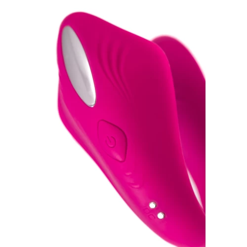 Вибратор для пар A-Toys by TOYFA Cobrum, силикон, розовый, 9,6 см
