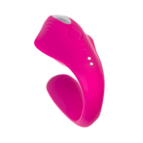 Вибратор для пар A-Toys by TOYFA Cobrum, силикон, розовый, 9,6 см