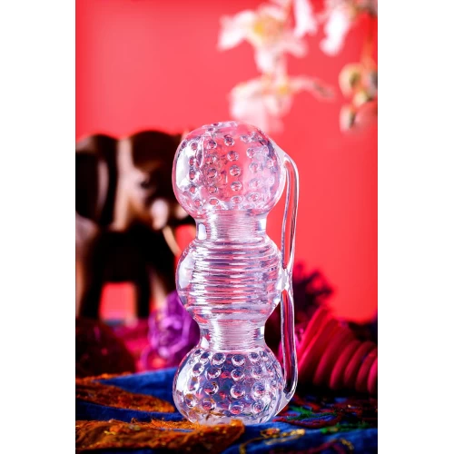 Мастурбатор нереалистичный Lingam by TOYFA Rashmi, TPE, прозрачный, 15,5 см