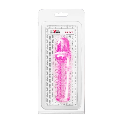 Насадка на пенис с ворсинками TOYFA Basic, TPE, розовый, 13,5 см