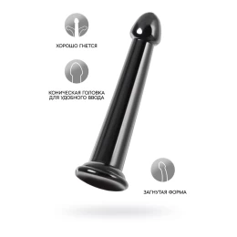 Нереалистичный фаллоимитатор TOYFA Basic Jelly Dildo L, TPE, чёрный, 20 см