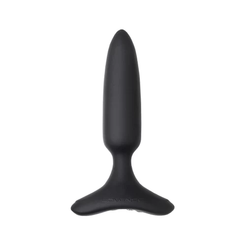 Анальная втулка LOVENSE Hush 2 (XS), силикон, черная, 12,1 см, Ø 2,5 см
