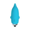 Минивибратор Eromantica Jolly, силикон, голубой, 7,5 см