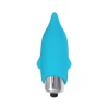 Минивибратор Eromantica Jolly, силикон, голубой, 7,5 см