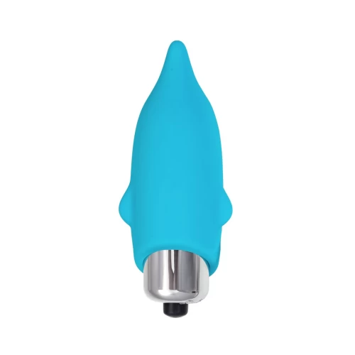 Минивибратор Eromantica Jolly, силикон, голубой, 7,5 см