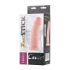 Реалистичный вибратор RealStick Elite Vibro, TPR, телесный, 7 режимов вибрации, 18 см