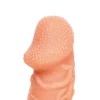 Насадка реалистичная KOKOS COCK SLEEVE с дополнительной стимуляцией, TPE, телесная, 15.6 см