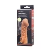 Насадка реалистичная KOKOS COCK SLEEVE с дополнительной стимуляцией, TPE, телесная, 15.6 см