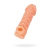 Насадка реалистичная KOKOS COCK SLEEVE с дополнительной стимуляцией, TPE, телесная, 15.6 см