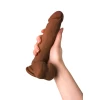Реалистичный вибратор RealStick Elite Mulatto, коричневый, 16 см