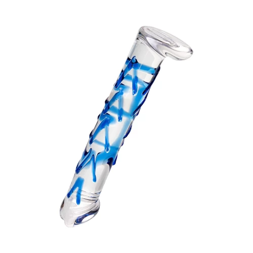 Нереалистичный фаллоимитатор Sexus Glass, стекло, прозрачный, 17 см