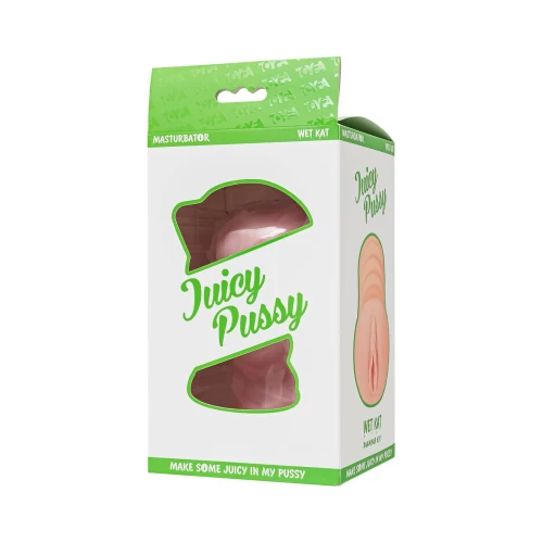 Мастурбатор самолубрицирующийся Juicy Pussy by TOYFA Wet Kat, TPE, телесный, 15 см
