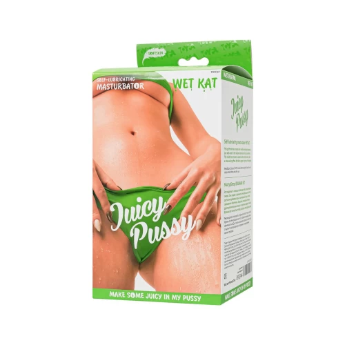 Мастурбатор самолубрицирующийся Juicy Pussy by TOYFA Wet Kat, TPE, телесный, 15 см