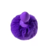 Анальная втулка с хвостом ToDo by Toyfa Sweet bunny, силикон, фиолетовый, 13 см, Ø 2,8 см, 42 г