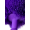 Анальная втулка с хвостом ToDo by Toyfa Sweet bunny, силикон, фиолетовый, 13 см, Ø 2,8 см, 42 г